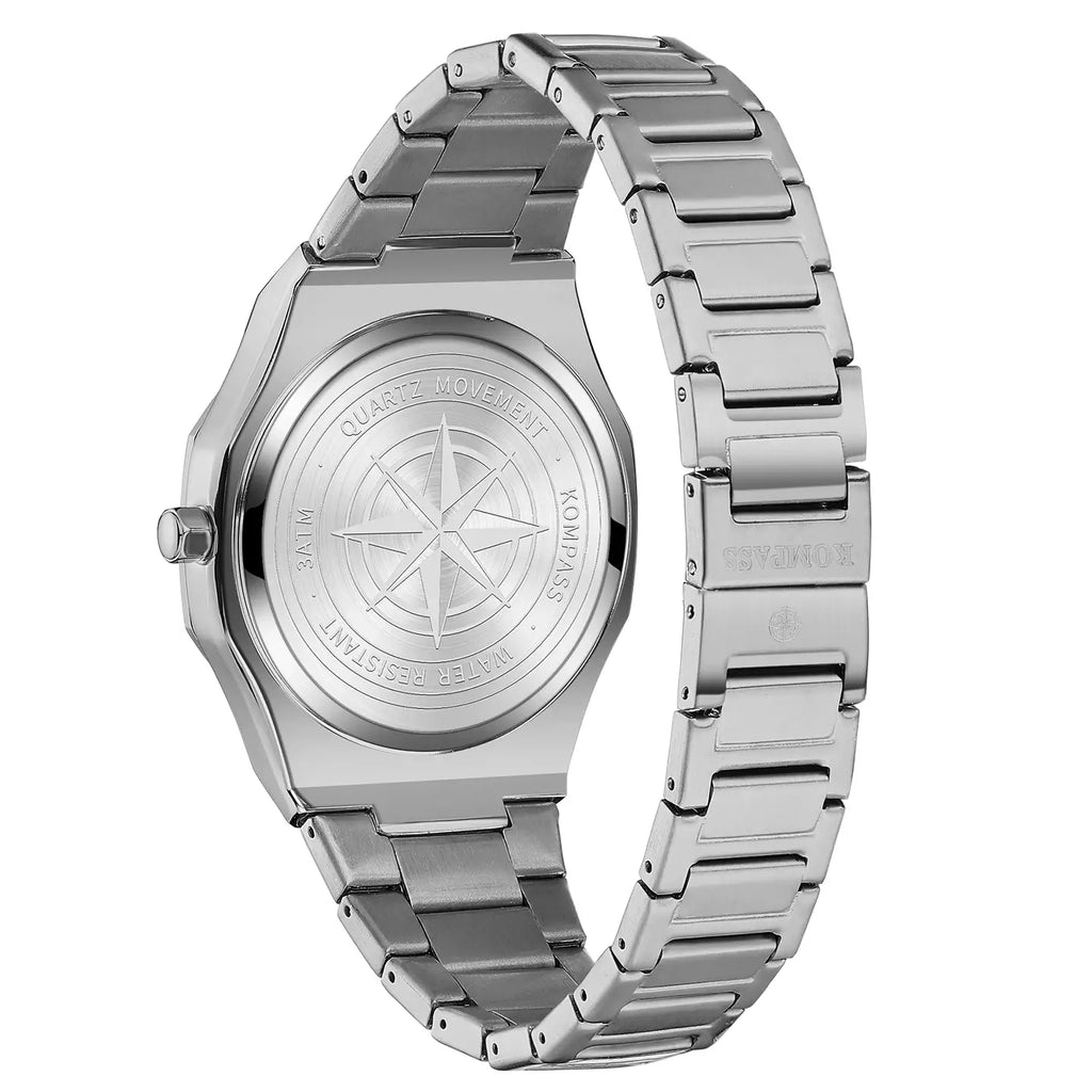 Kompass Star-Dust Arabic Silver Blue