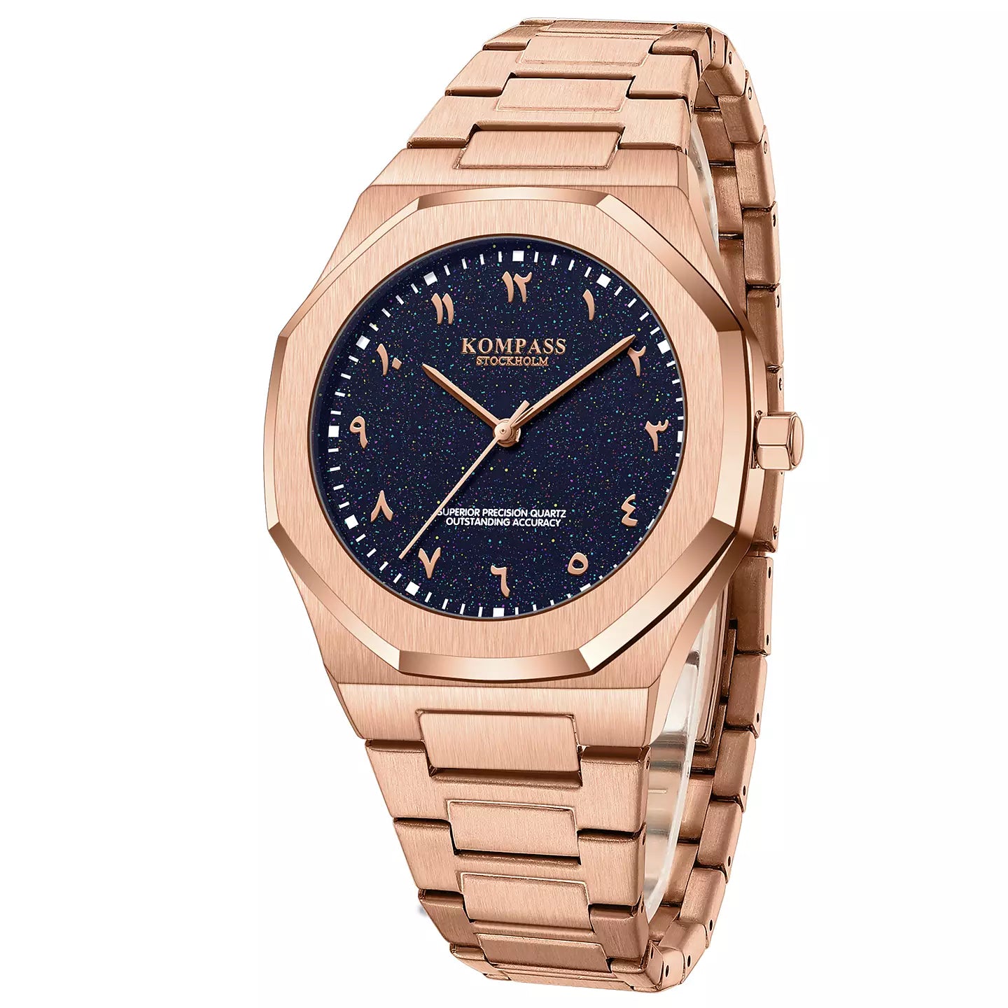 Kompass Star-Dust Arabic Rose Gold Blue