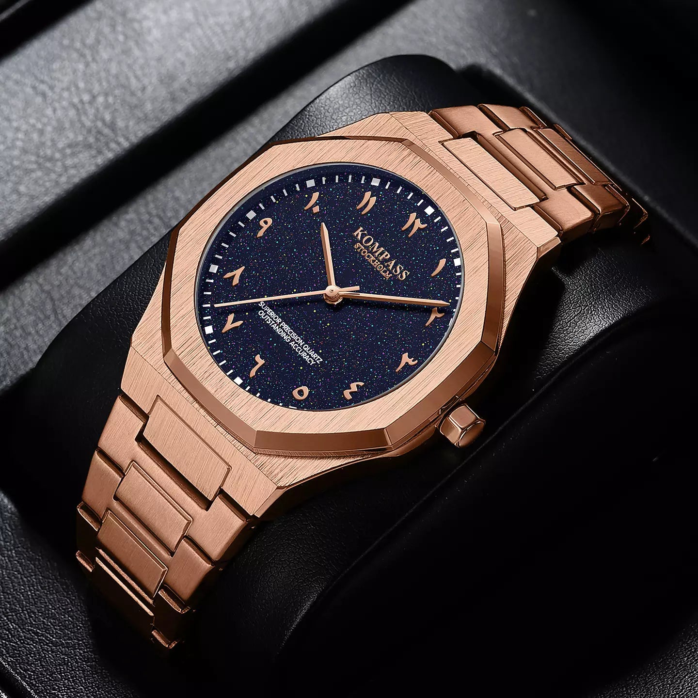 Kompass Star-Dust Arabic Rose Gold Blue