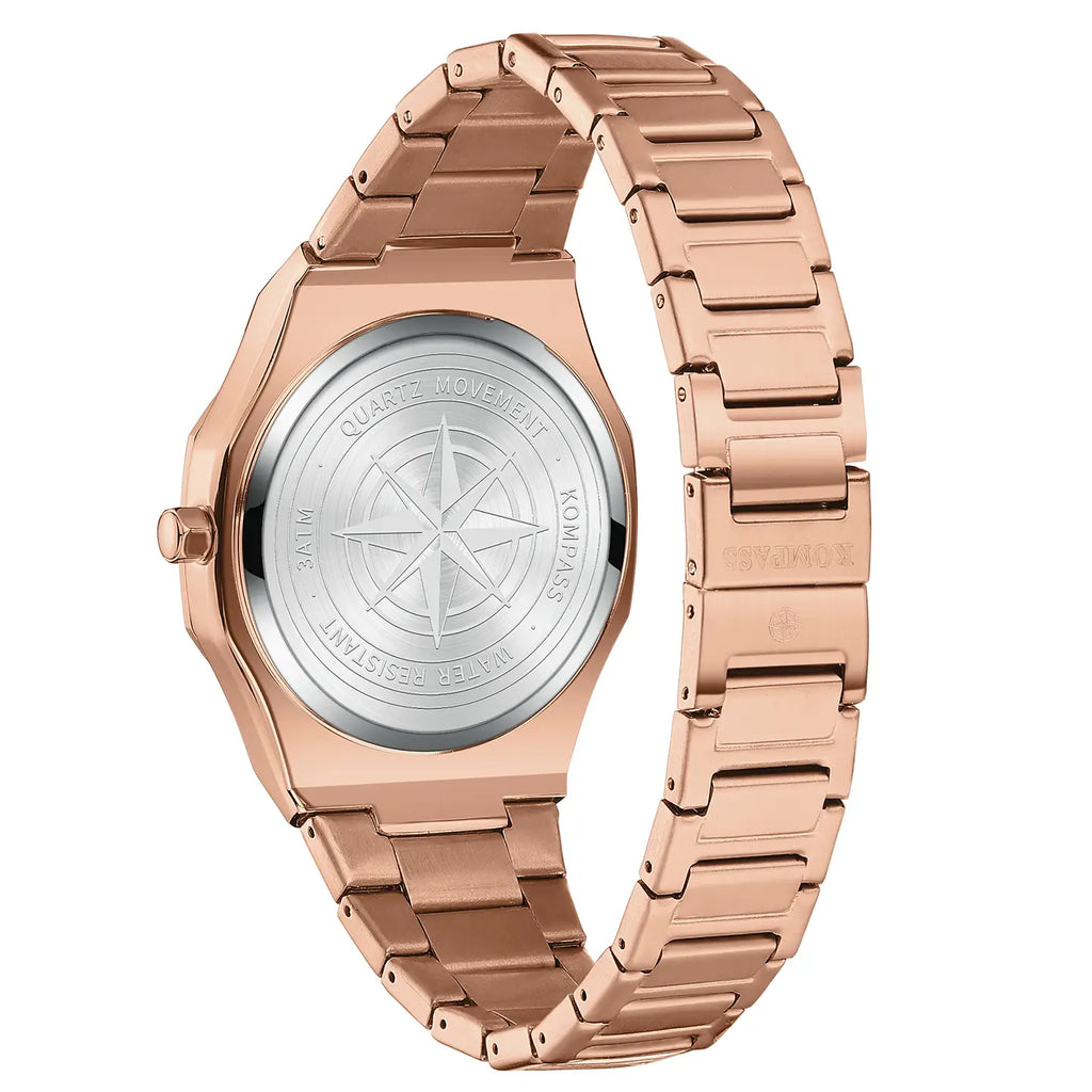 Kompass Star-Dust Arabic Rose Gold Blue